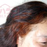ヘナの染まり具合～赤オレンジ色の目立ち方