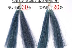 マハラニインディゴ染毛力比較