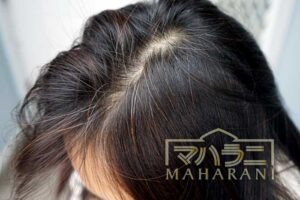 白髪の出始めをヘナで染める