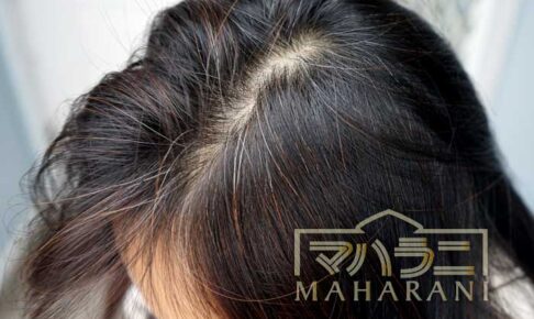 白髪の出始めをヘナで染める