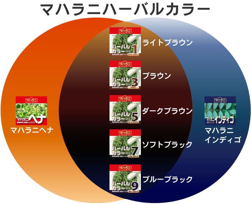 ハーバルカラーの色味