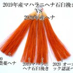 ヘナの染毛力比較