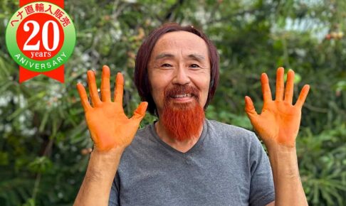 髭のヘナカラー