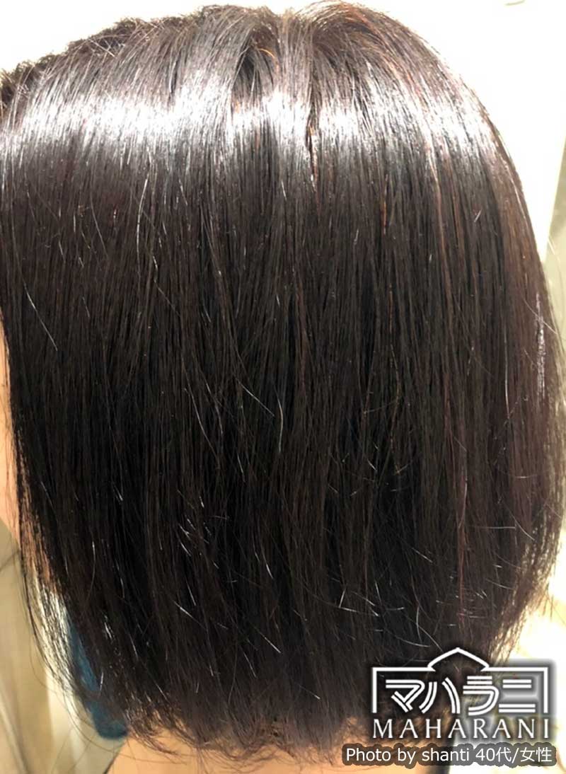カラートリートメント花ブレンドの使用後の写真